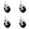 Service Caster 5 Inch Phenolic Wheel Swivel 10mm Threaded Stem Caster Set with Brake SCC SCC-TS20S514-PHR-TLB-M1015-4 - alternate 3